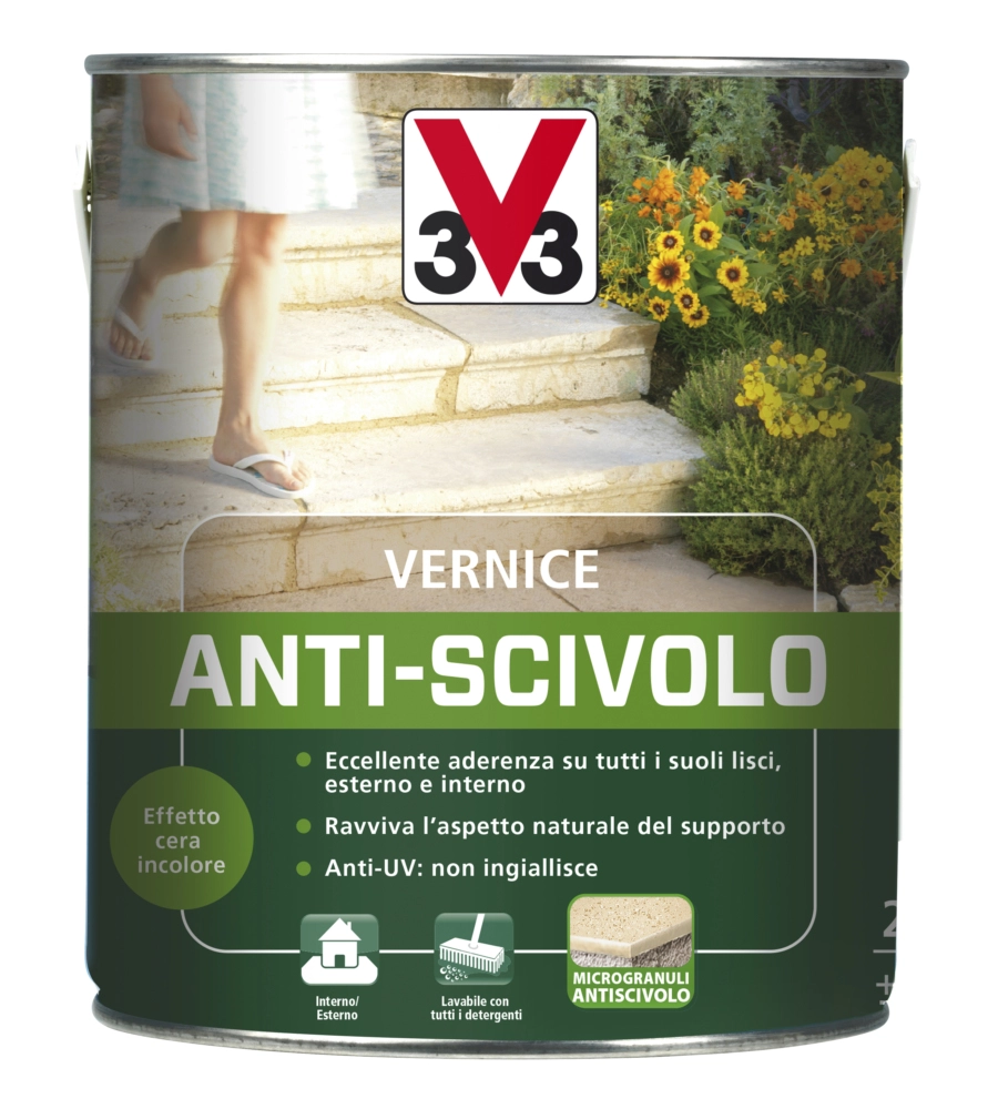 VERNICE ANTISCIVOLO - INCOLORE - 2,5 LITRI
